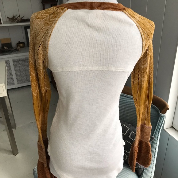 Free People knit jersey with bell sleeves - Picture 4 of 5